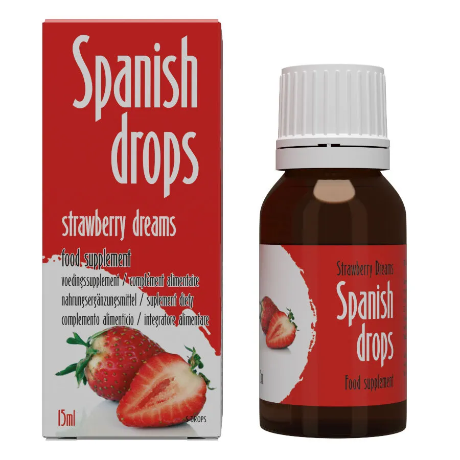 Spanish Drops - Complemento alimenticio en gotas con sabor a Fresa