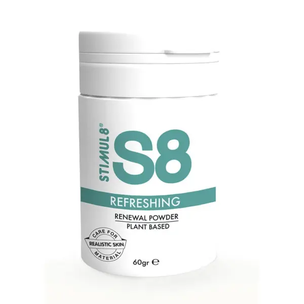 STIMUL8 - S8 Polvo Renovador Natural de 60g para Juguetes Eróticos