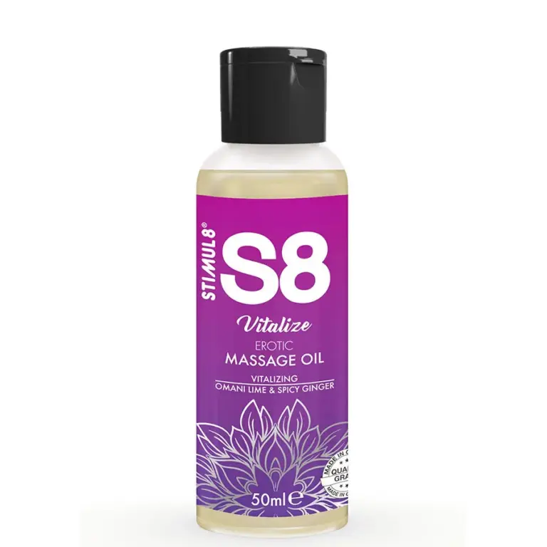 STIMUL8 - S8 Vitalize Aceite de Masaje Erótico Lima 50 ml