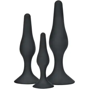 TOYJOY - Curvy Companions Plug Anal 3 Piezas Negro