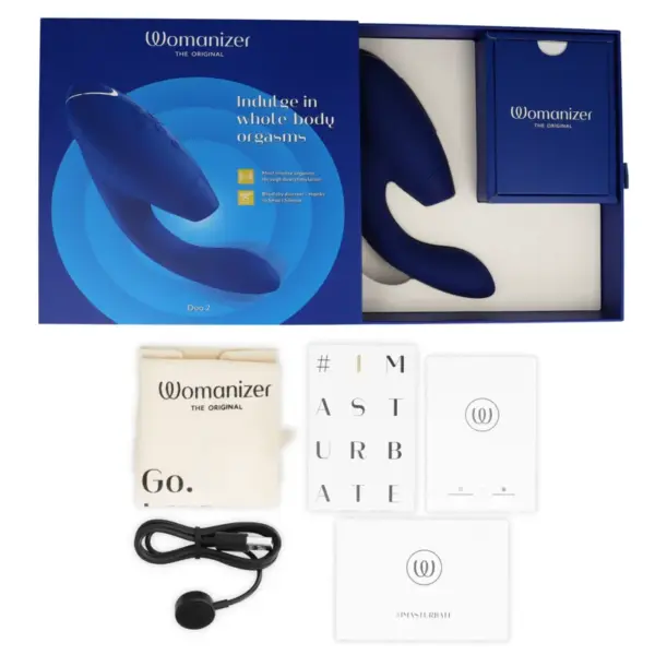WOMANIZER - DUO 2 Estimulador Azul - Placer Dual y Orgasmos Inigualables - Imagen 6