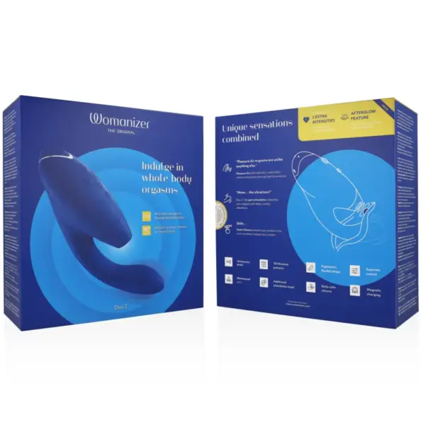 WOMANIZER - DUO 2 Estimulador Azul - Placer Dual y Orgasmos Inigualables - Imagen 7