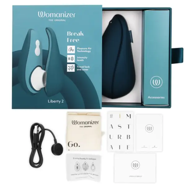 Womanizer Liberty 2 - Estimulador de Clítoris Azul con Tecnología de Ondas - Imagen 6