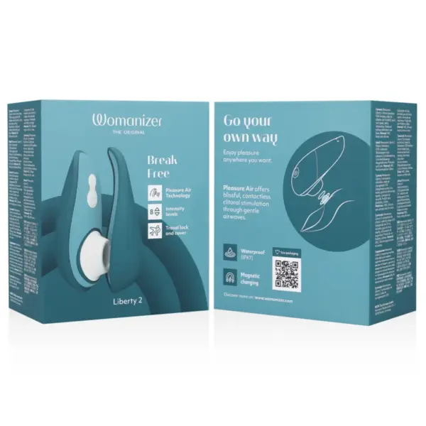 Womanizer Liberty 2 - Estimulador de Clítoris Azul con Tecnología de Ondas - Imagen 7