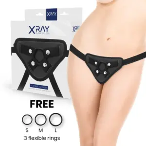 X RAY - Arnés Compatible con Anillas Silicona para Placer Aumentado