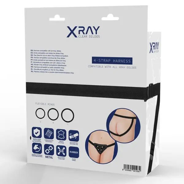 X RAY - Arnés Compatible con Anillas Silicona para Placer Aumentado - Imagen 7