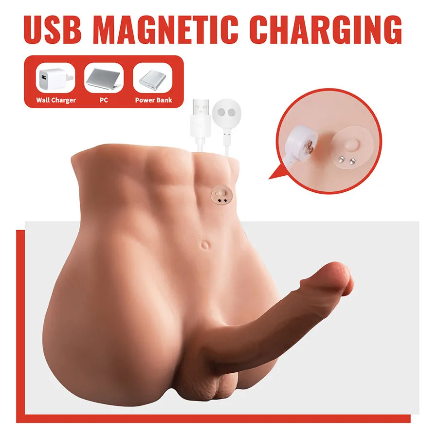 XISE - Dildo Ass Masturbador con Thrusting Realista de 18 cm - Imagen 2