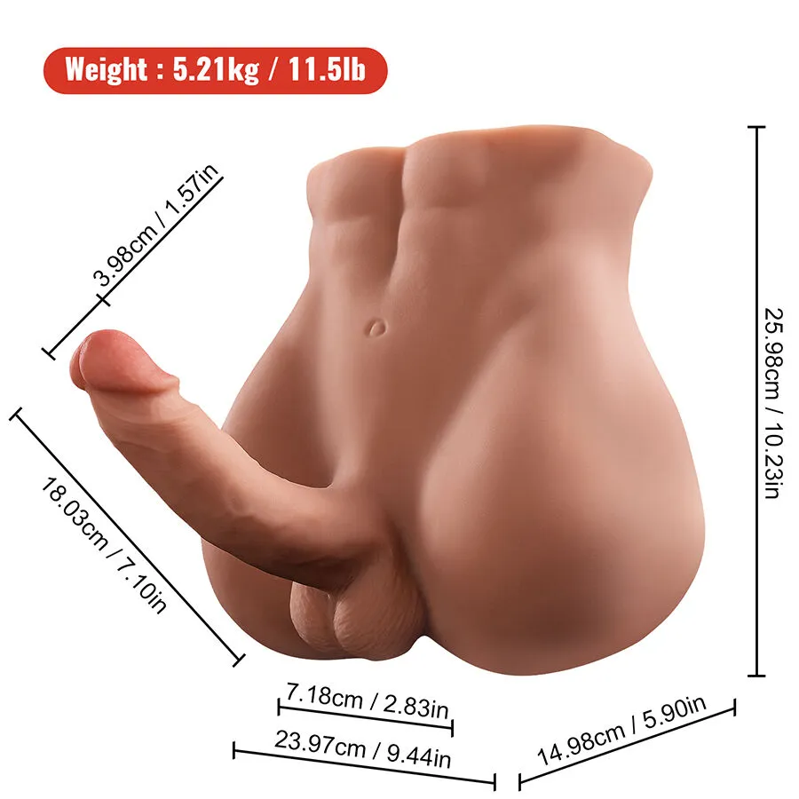 XISE - Dildo Ass Masturbador con Thrusting Realista de 18 cm - Imagen 5