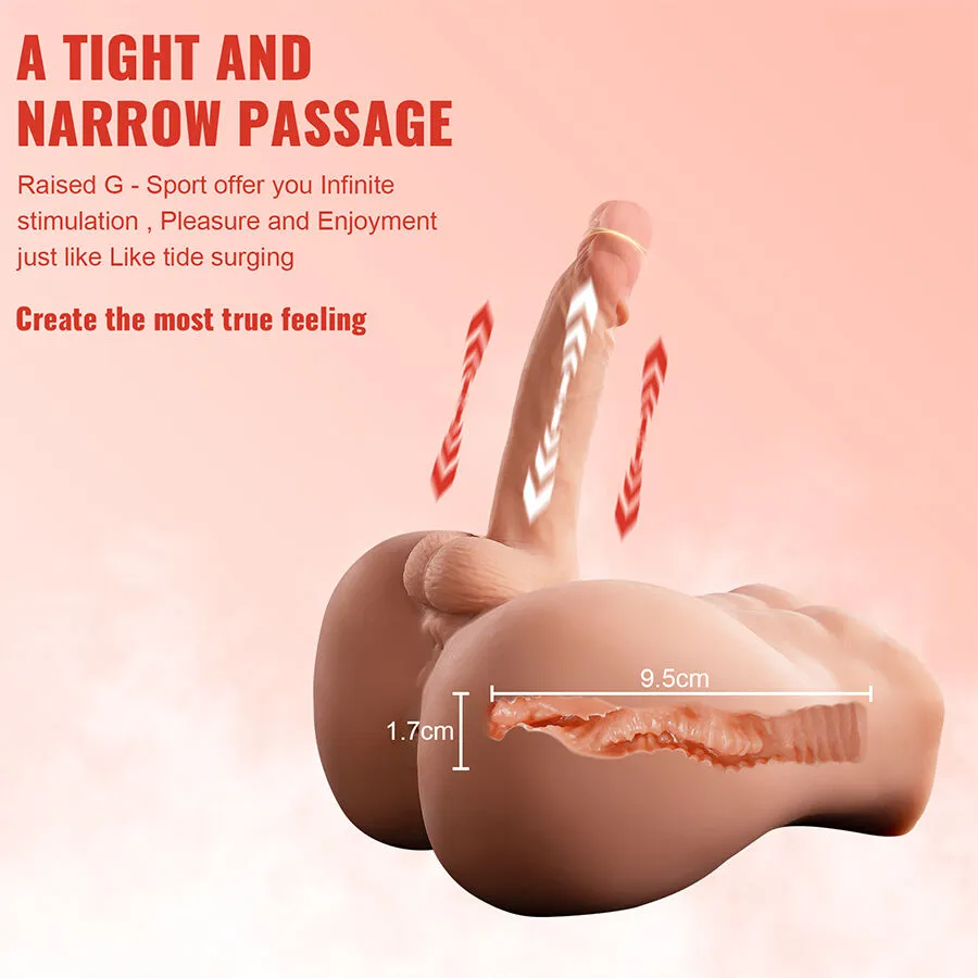 XISE - Dildo Ass Masturbador con Thrusting Realista de 18 cm - Imagen 8