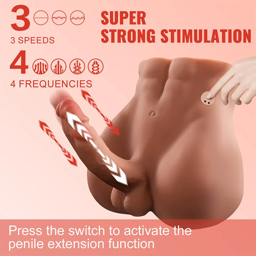 XISE - Dildo Ass Masturbador con Thrusting Realista de 18 cm - Imagen 9