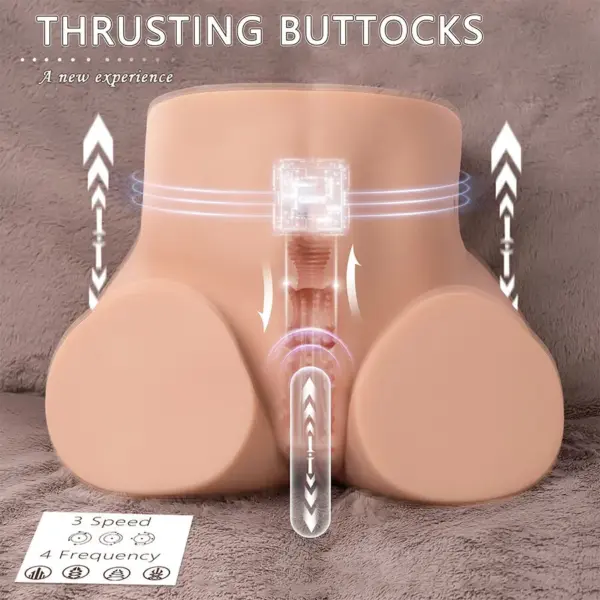 XISE - Ethel Thrusting Masturbador Vagina Realístico con Vibración Multiposición - Imagen 18
