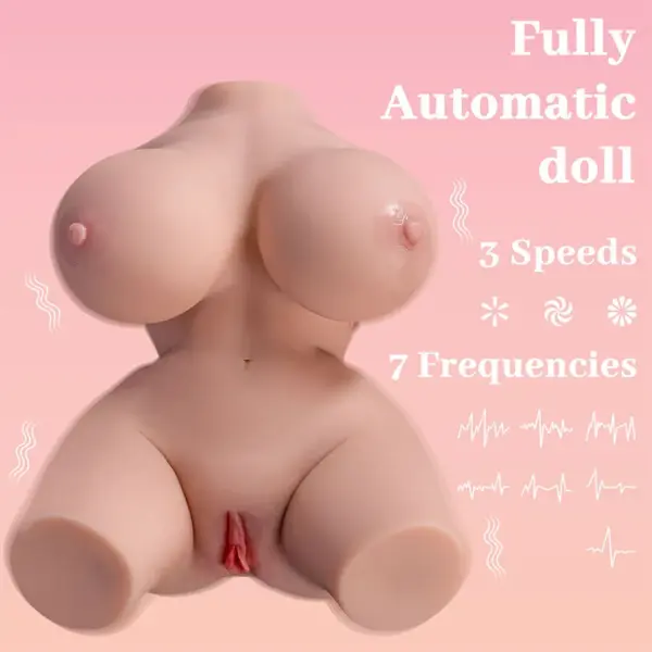 XISE - Torso Realístico Femenino con Vibración y Thrusting 36 cm - Imagen 10