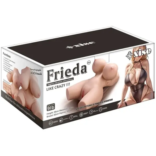 XISE - Torso Realístico Femenino con Vibración y Thrusting 36 cm - Imagen 17