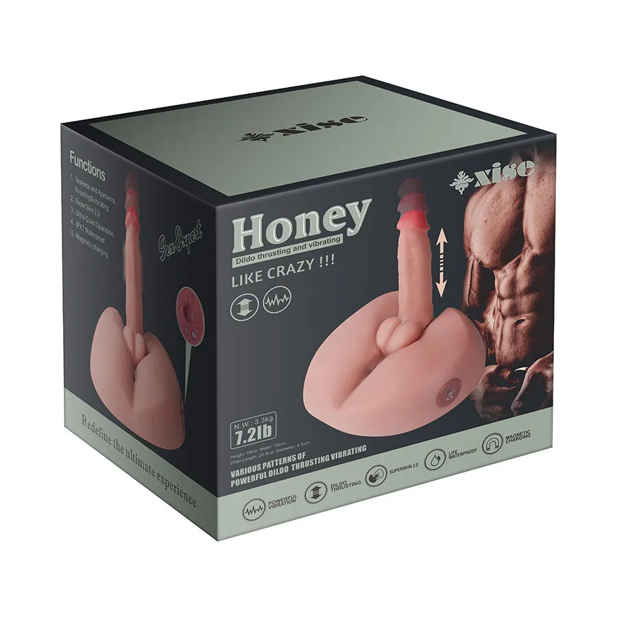 XISE - Honey Masturbador Dildo Realístico con Vibración de 25 cm - Imagen 12
