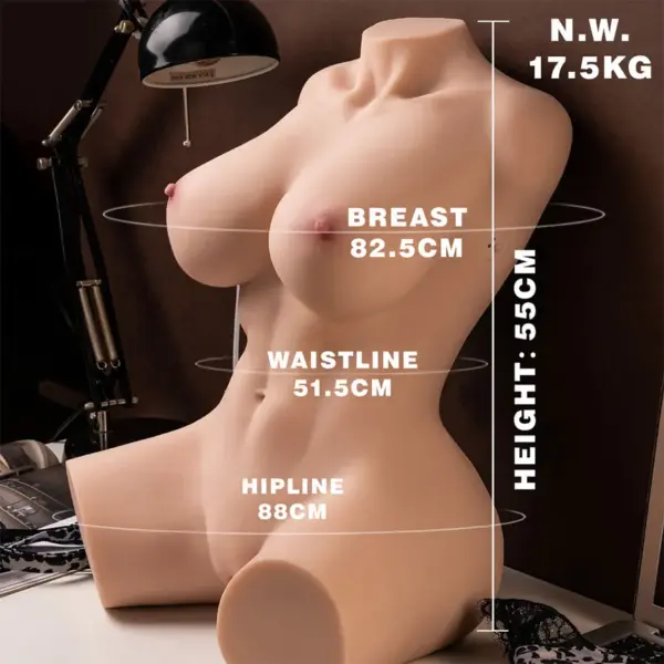 XISE - Torso Realístico Femenino con Thrusting 55 cm - Imagen 3