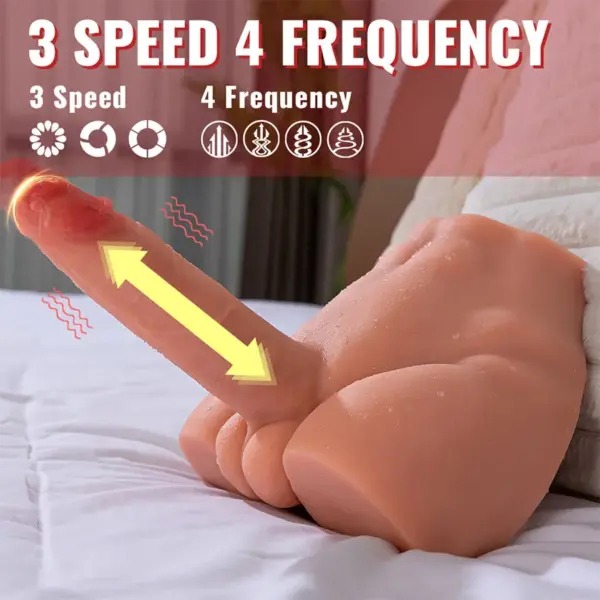 XISE - Peel Dildo Ass Masturbador Realístico con Thrusting 17,5 cm - Imagen 11