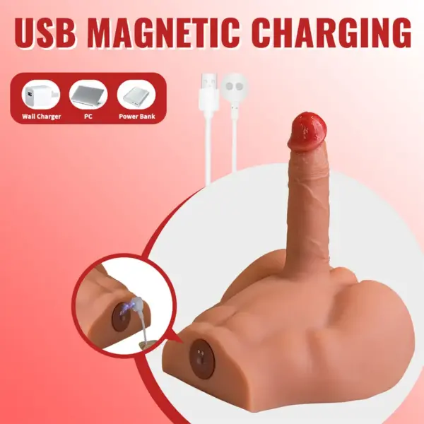 XISE - Peel Dildo Ass Masturbador Realístico con Thrusting 17,5 cm - Imagen 8