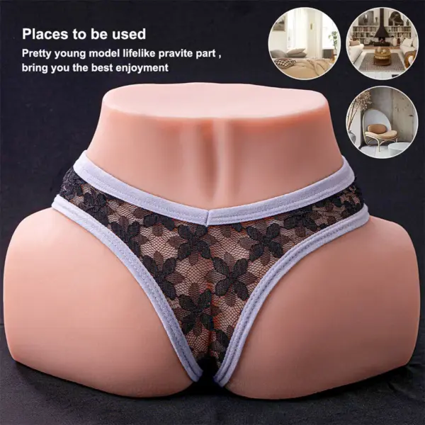 XISE - Tracy Vibrating Masturbador Vagina y Ano Realístico Multiposición con Vibración - Imagen 11