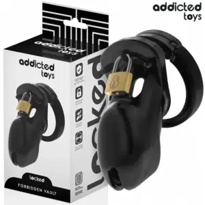 ADDICTED TOYS LOCKED - Jaula de castidad 10 cm para control absoluto