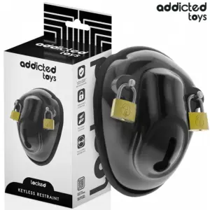 ADDICTED TOYS LOCKED - Jaula de castidad keyless 11,5 cm