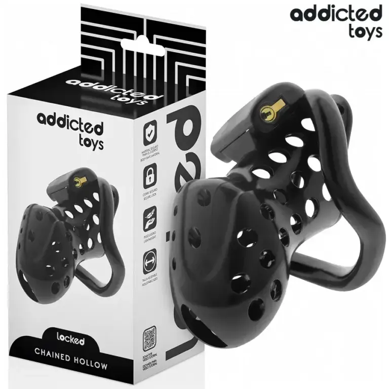 ADDICTED TOYS LOCKED - Jaula de castidad para pene 10,5 cm