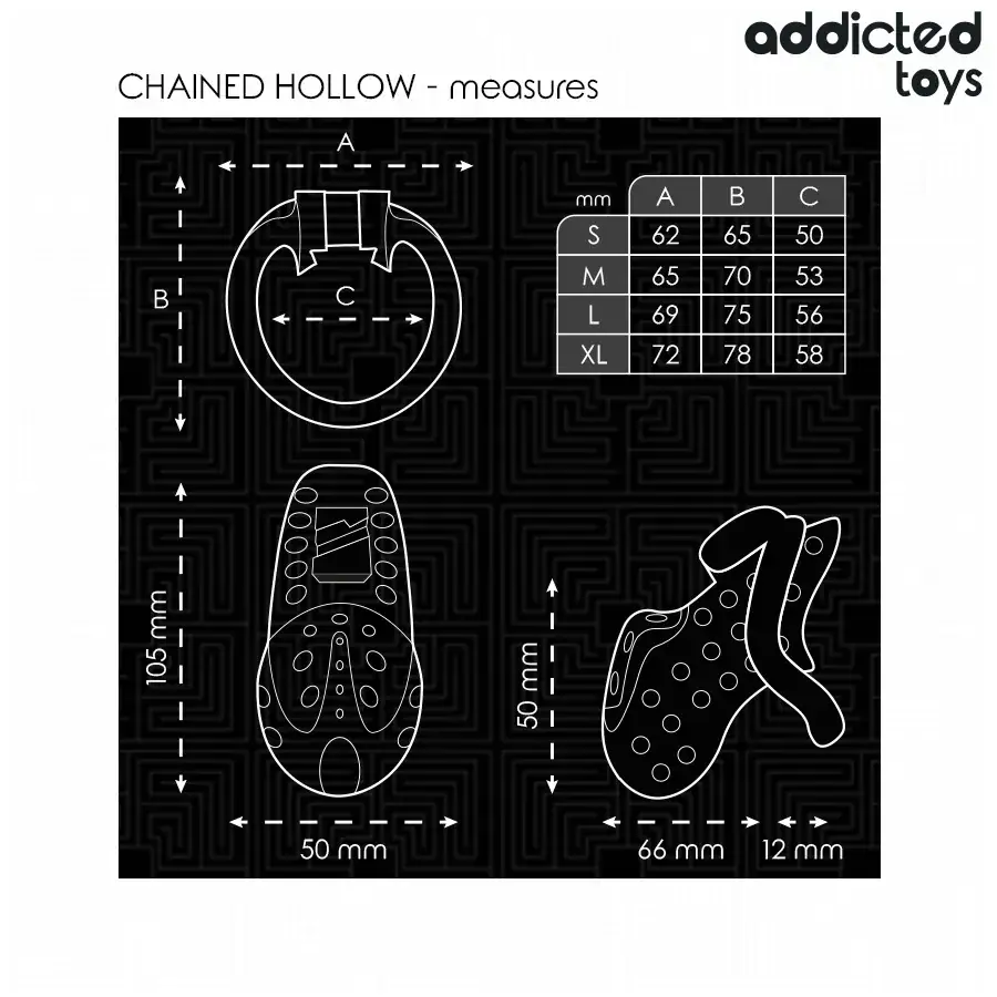 ADDICTED TOYS LOCKED - Jaula de castidad para pene 10,5 cm - Imagen 5