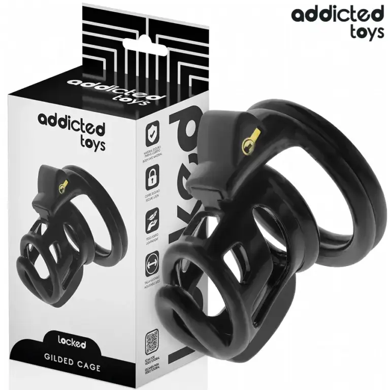 ADDICTED TOYS LOCKED - Jaula para pene de silicona 8,5 cm