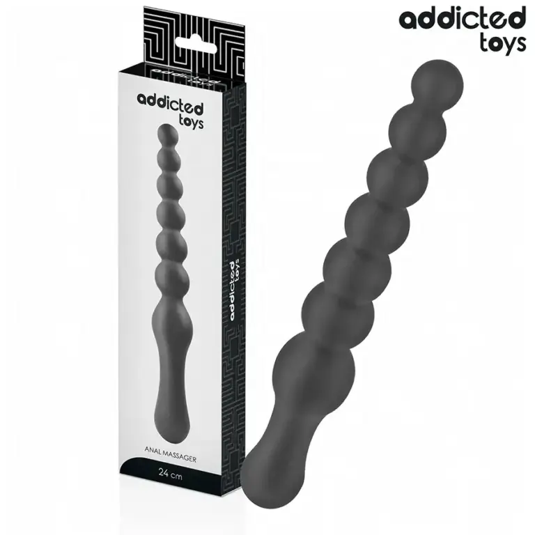 ADDICTED TOYS - Masajeador Anal Doble Silicona 24 cm para Placer Intenso
