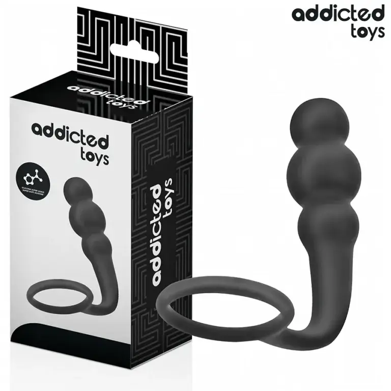 ADDICTED TOYS - Plug Anal con Anillo de Silicona Modelo 1