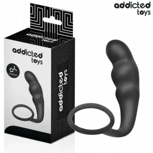 ADDICTED TOYS - Plug Anal con Anillo de Silicona Modelo 4
