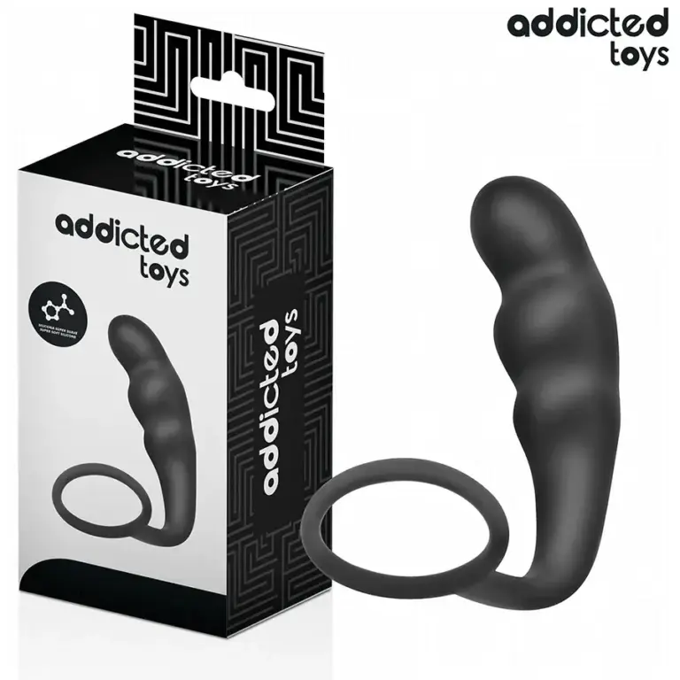 ADDICTED TOYS - Plug Anal con Anillo de Silicona Modelo 4