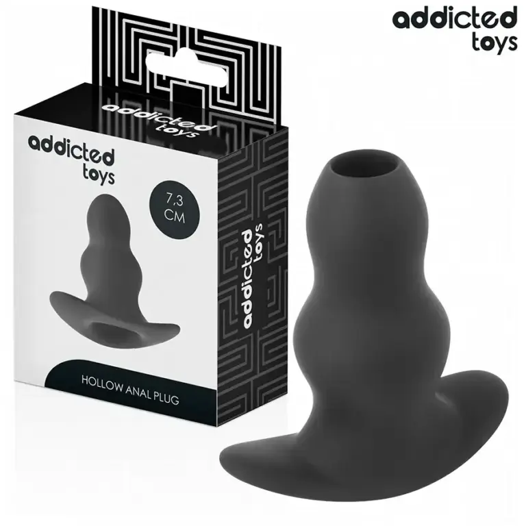 ADDICTED TOYS - Plug Anal Hueco Silicona Talla S 7,3 cm para una Experiencia Única