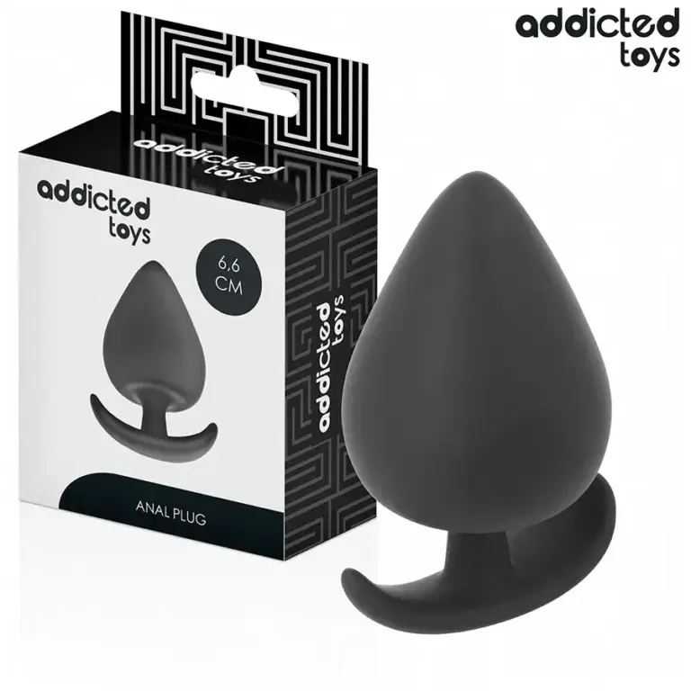 ADDICTED TOYS - Plug anal silicona talla M 6,6 cm para una experiencia placentera