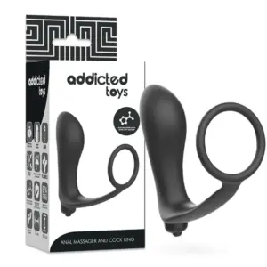 ADDICTED TOYS - Plug Anal Vibrador con Anillo Pene