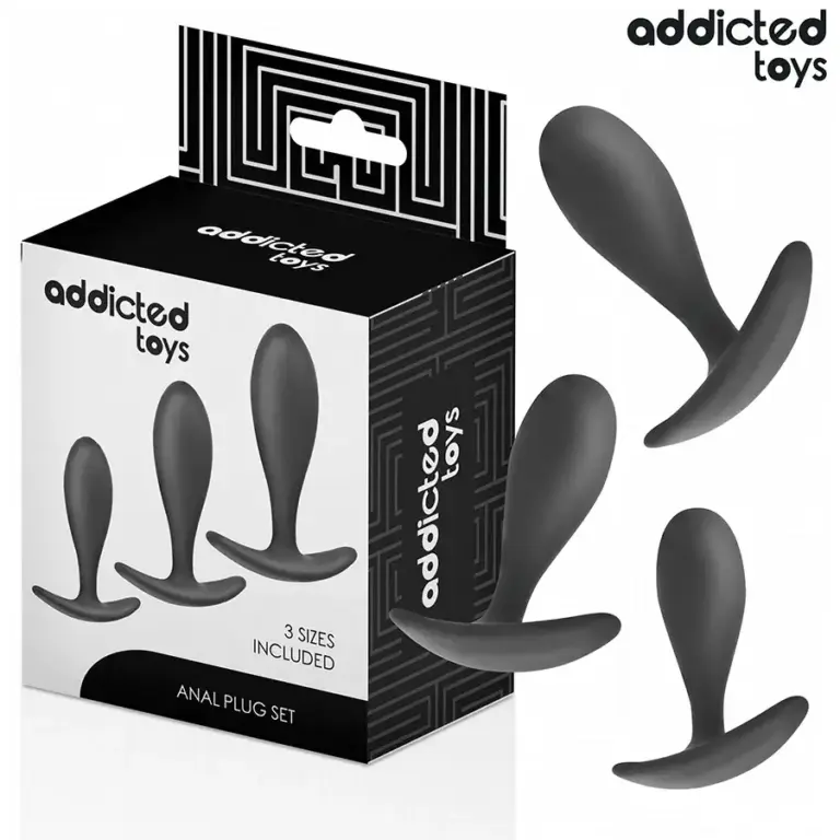 ADDICTED TOYS - Set de 3 Plugs Anal Silicona Modelo 2