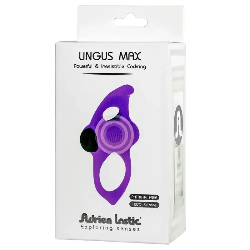 ADRIEN LASTIC - Anillo Vibrador Lingus Max Violeta para Parejas - Imagen 4