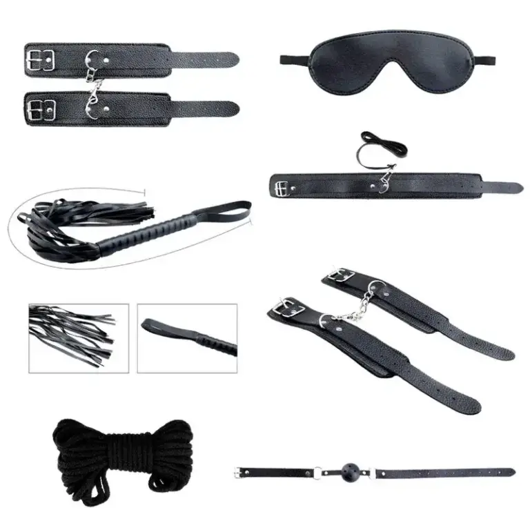 ALIVE - Kit de Secret Desires 7 Piezas BDSM Negro