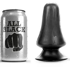 ALL BLACK - Buttplug Anal de 12 cm para Placer Inigualable