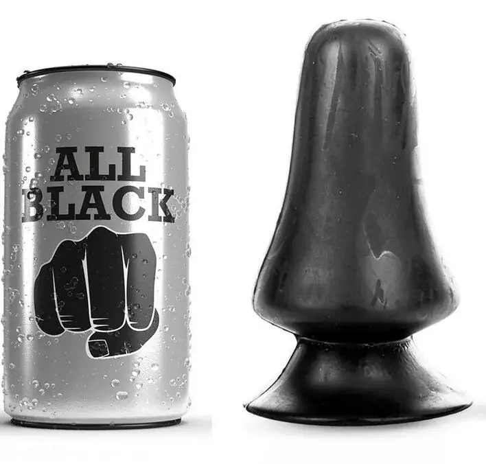 ALL BLACK - Buttplug Anal de 12 cm para Placer Inigualable