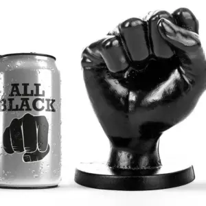 All Black - Buttplug Fist Anal 14 cm para experiencias intensas
