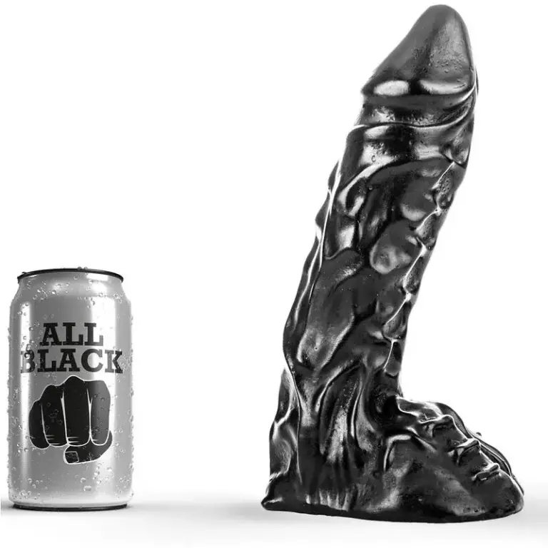 ALL BLACK - Dildo de 23 cm para un placer excepcional