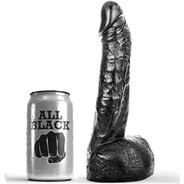 ALL BLACK - Dildo Fisting de 20 cm para Placer Intenso