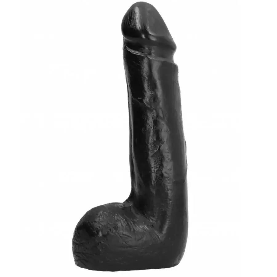 ALL BLACK - Dildo Realístico Negro Suave 20 cm para Placer Intenso - Imagen 2