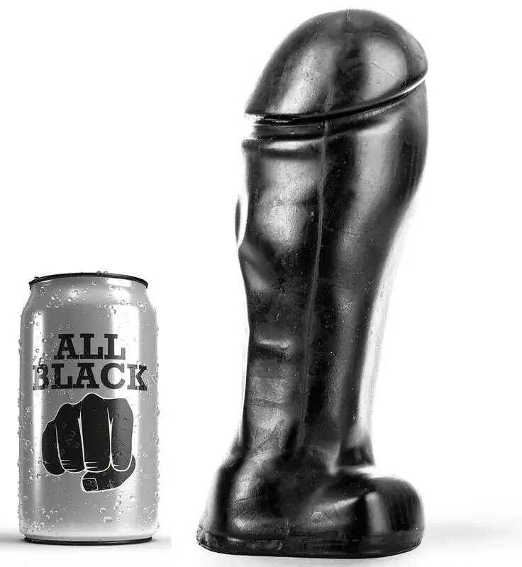 ALL BLACK - Dong 22 CM Punta Ancha para Placer Avanzado