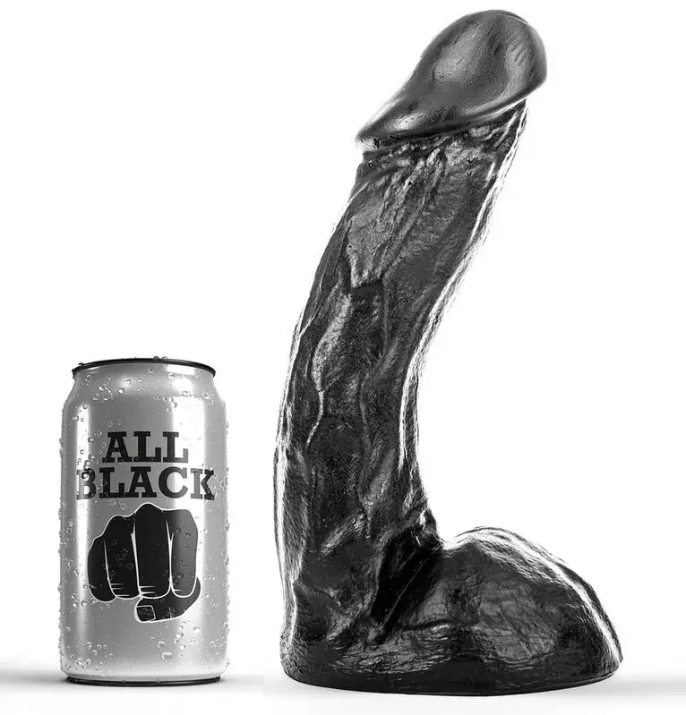 ALL BLACK - Dong 23 CM: Dildo Erótico para Placer Sin Límites