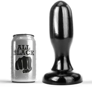 ALL BLACK - Plug anal 19,5 cm para un placer inigualable