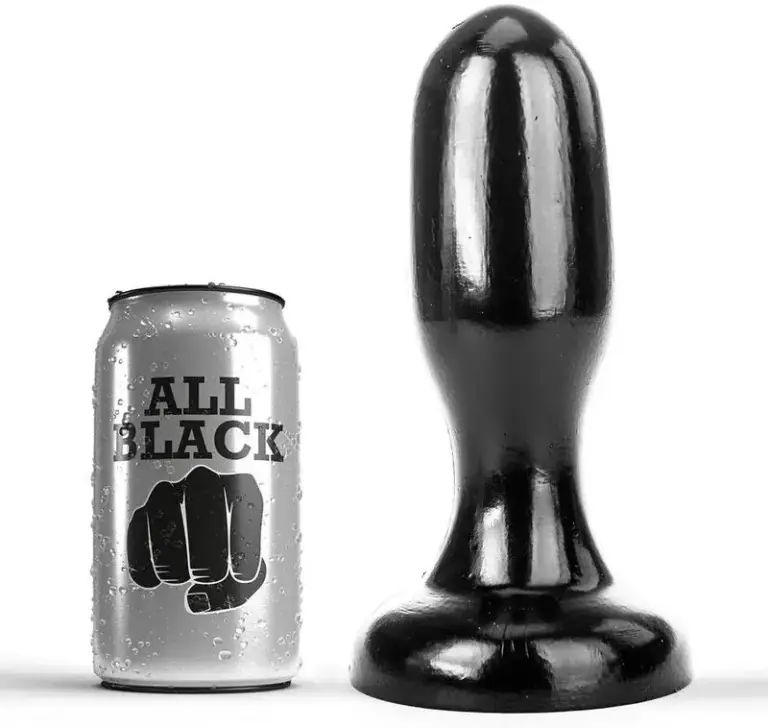 ALL BLACK - Plug anal 19,5 cm para un placer inigualable