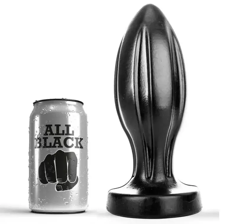 ALL BLACK - Plug Anal de 21 cm para Placer Infinito