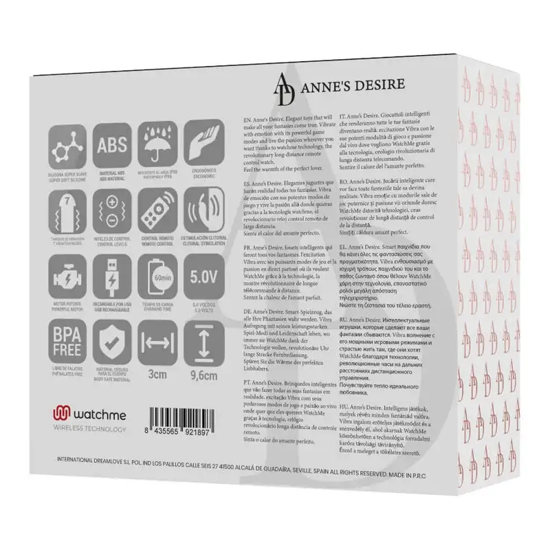 ANNE'S DESIRE - Panty Pleasure Tecnología WATCHME Negro/Gold - Imagen 14