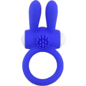 ARMONY - Mr Bunny Anillo Vibrador Silicona Azul para Parejas